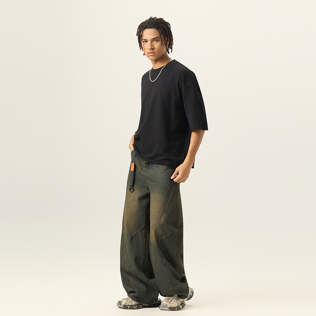 Men’s Cropped Terry T-shirt（280GSM）