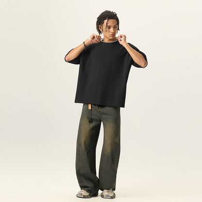 Men’s Cropped Terry T-shirt（280GSM）