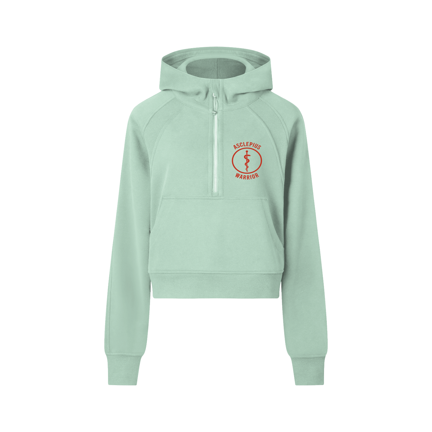 Cropped Half-Zip Hoodie