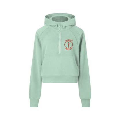 Cropped Half-Zip Hoodie