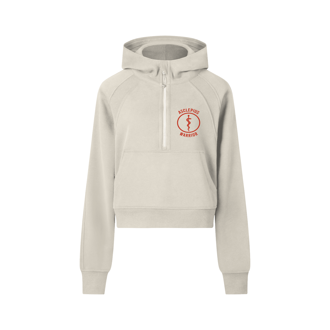 Cropped Half-Zip Hoodie