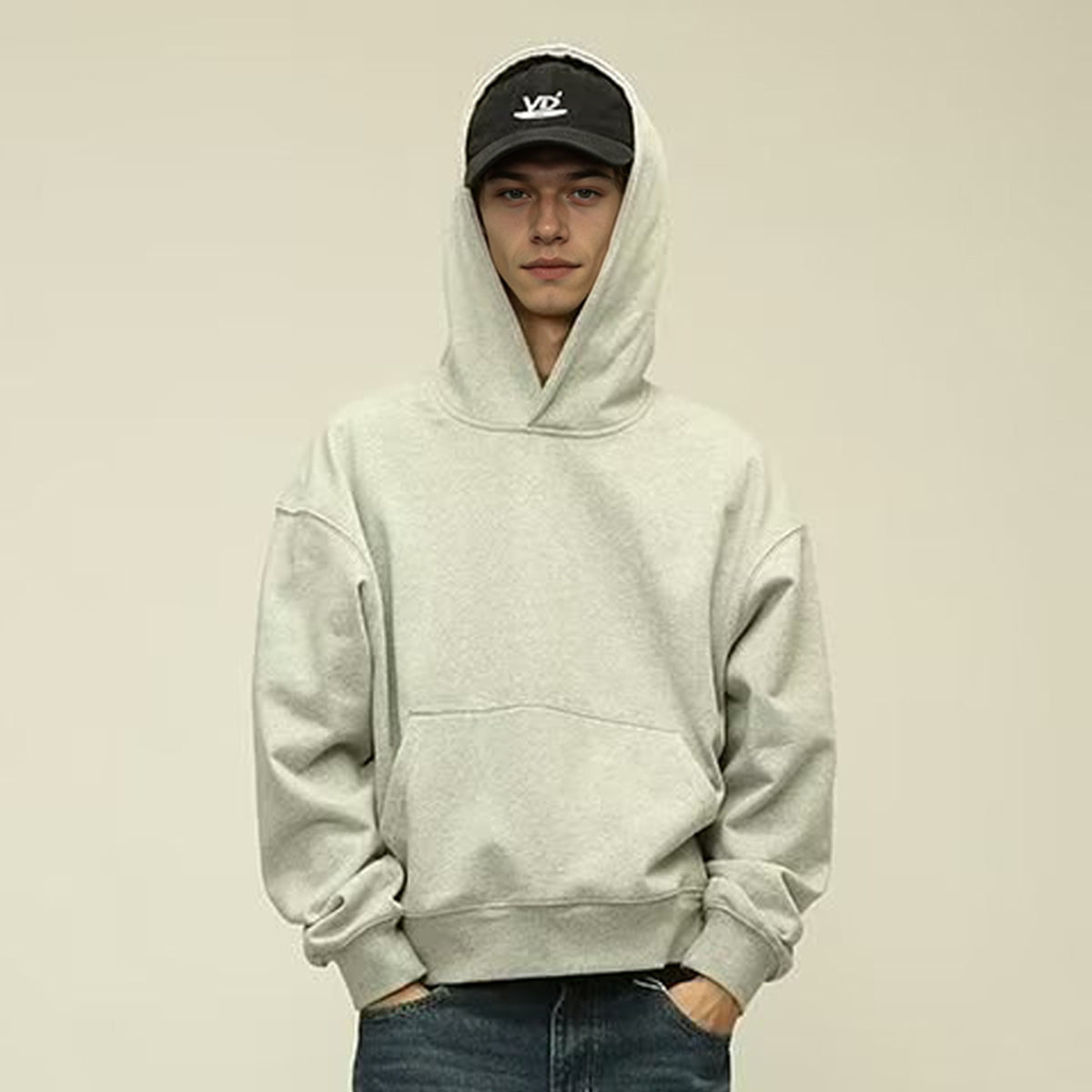 400GSM Unisex Heavyweight Cropped Hoodie