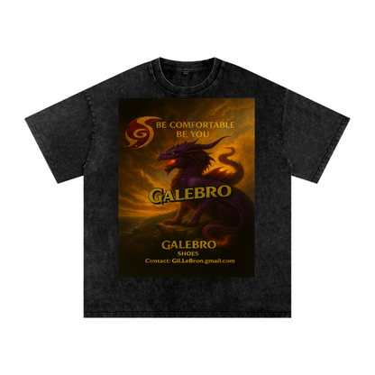 Snow Washed Oversized Cotton T-Shirt